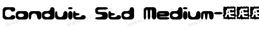 Conduit Std Medium字体转换